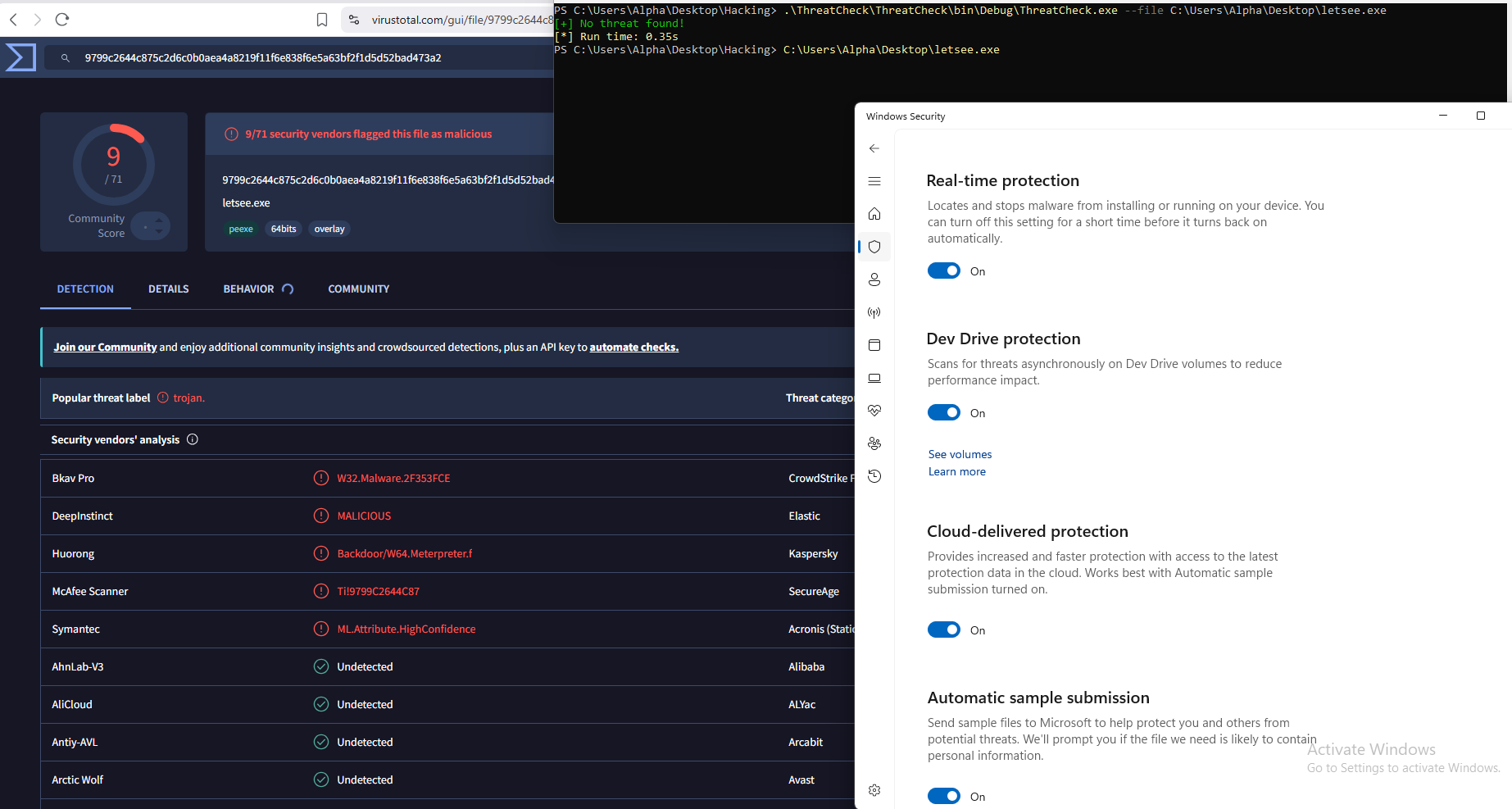 The Art of Windows Defender Bypass and Shellcode Obfuscation | dr-b3tman
